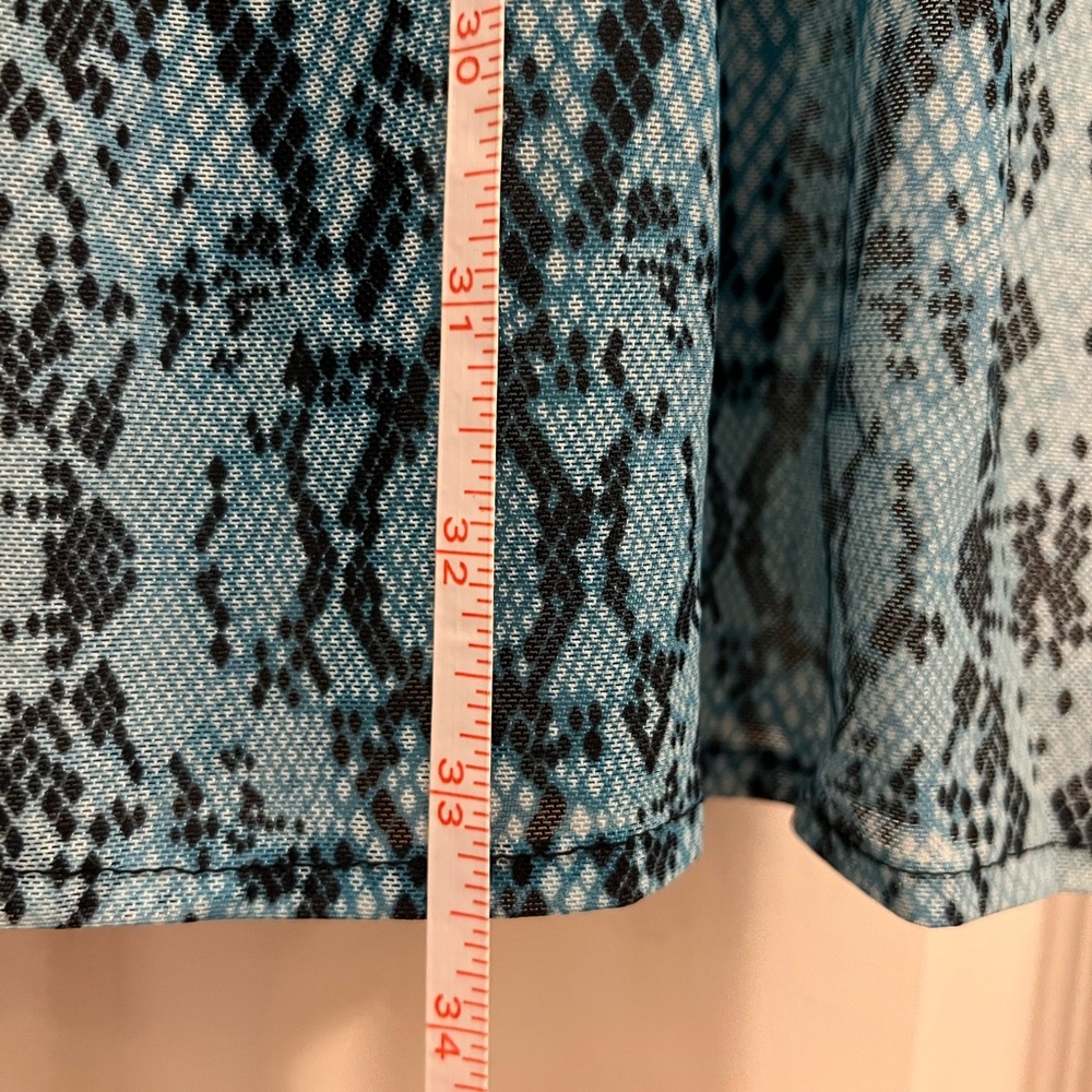 Blue Reba Snake Patterned Women's Skirt - Picture 5 of 5